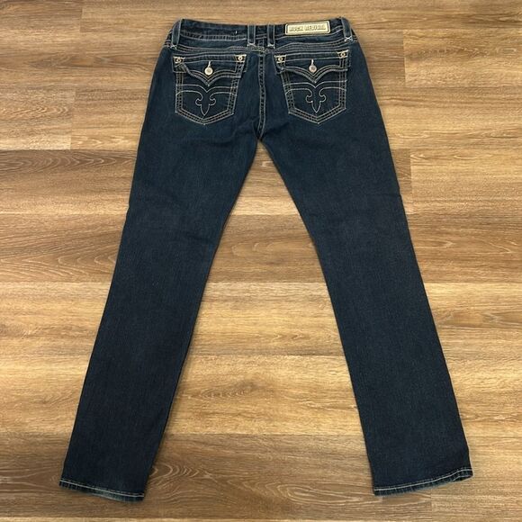 Rock Revival Jessica Straight Denim Jeans Sz 31 - Picture 2 of 15